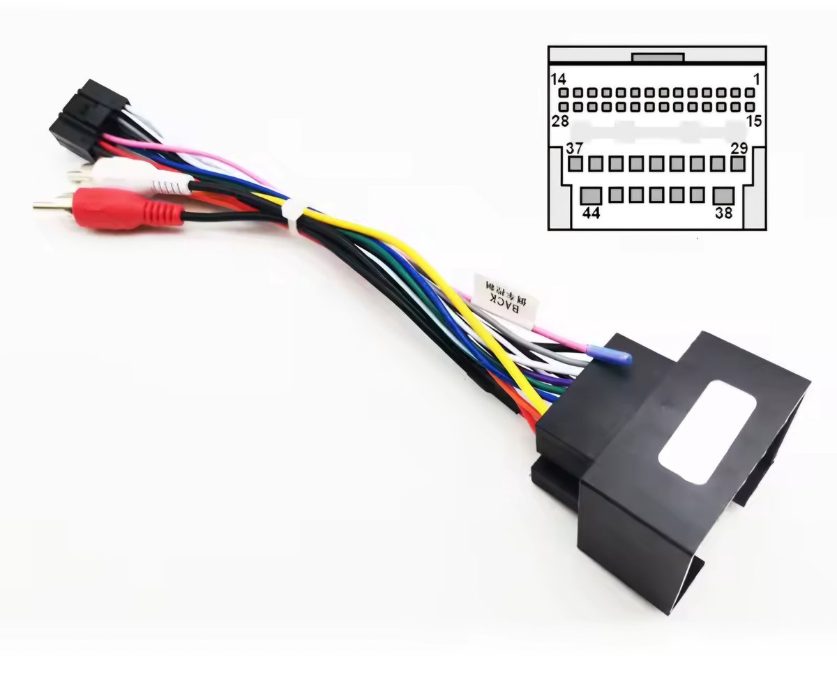 Iso kabelset voor Carplay en Android autoradio | Geschikt voor o.a. Chevrolet Spark, Volt, Cruze, Aveo, Opel Astra J, Insignia, Adam | Adaptor kabel stekker connector aansluiting adapter verloopstekker | 2009 2010 2011 2012 2013 2014 2015
