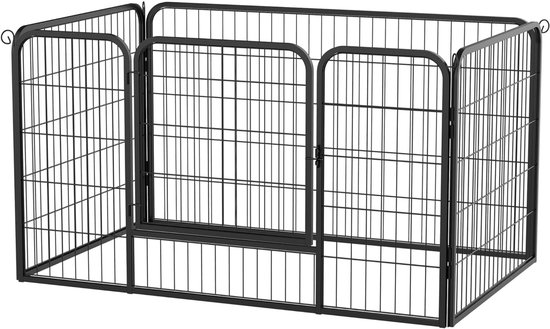 Hondenren - Puppyren - Hondenkennel - Hondenbench - Staal - 125x80x70cm