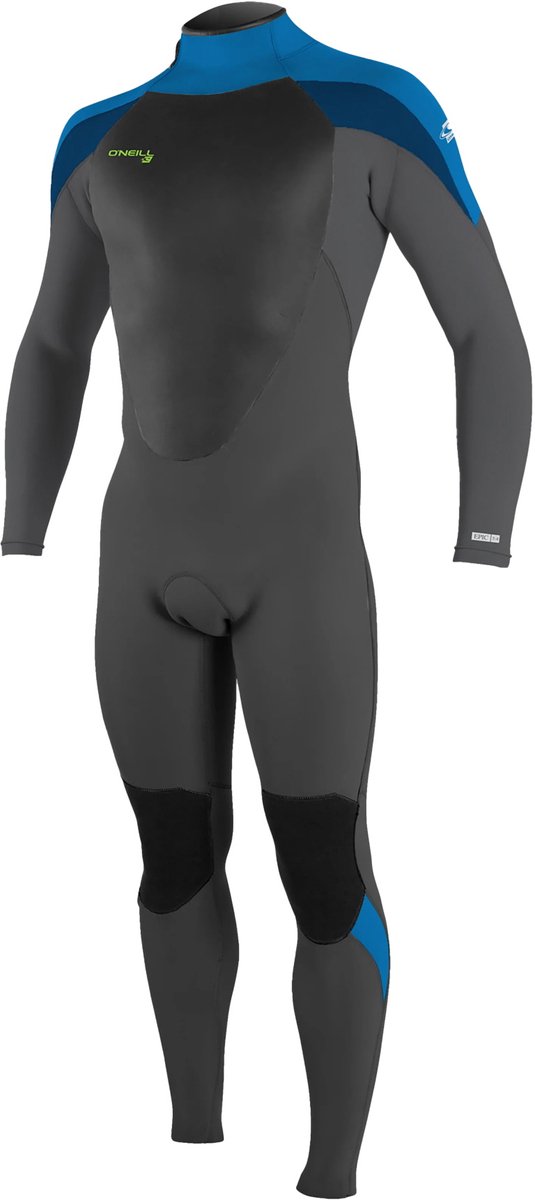 2025 O'Neill Youth Epic 5/4mm Rug Ritssluiting Wetsuit - Black /