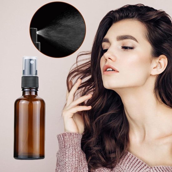 Fabrieksprijs 2Oz 60Ml Amber Spuitflessen Voor Etherische Oliën Kleine Lege Spui