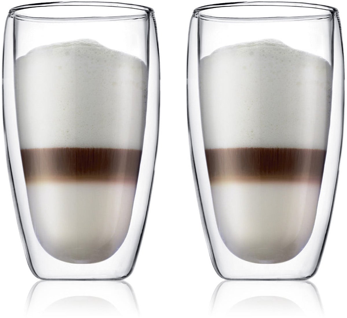Bol.com Bodum Pavina Glas - Dubbelwandig - Groot - 0,45 l - Set van 2 aanbieding