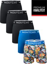 MONTCHO - Dazzle Series - Boxershort Heren - Onderbroeken Heren - Boxershorts - Ondergoed - Print Series B - 5 Pack - Maat: (S - XXL)