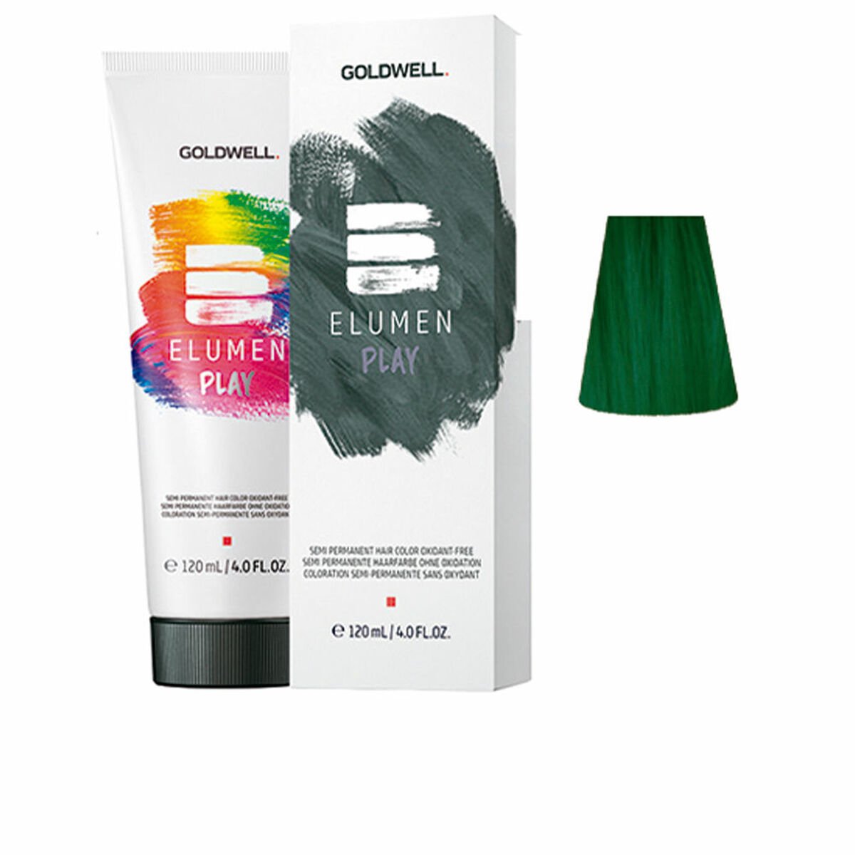 Goldwell Elumen Play Green 120ml - Ready To Use True Semi Permanent Color