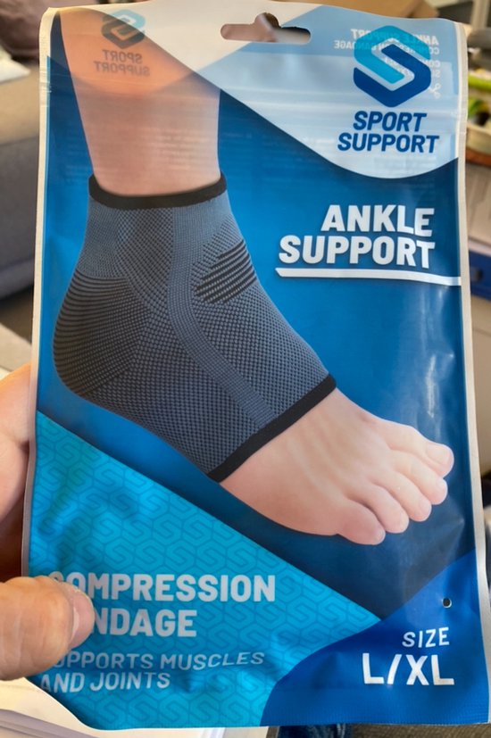 Enkelbrace met compressie voor tijdens het sporten – meer stabiliteit