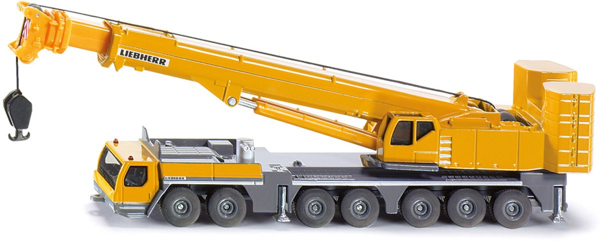 SIKU 1886, Liebherr Mobiele kraan, 1:87, metaal/kunststof, geel, bewegende onderdelen — afbeelding 7