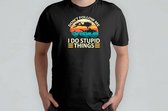I Do Stupid Things Don't Follow Me - T Shirt - ExtremeSports - AdrenalineRush - AdventureTime - ExtremeLife - ExtremeSporten - AdrenalineKick - GrenzenVerleggen