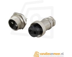 GX16-2 Connector – 2-Pins – Male & Female Set – Luchtvaartconnector