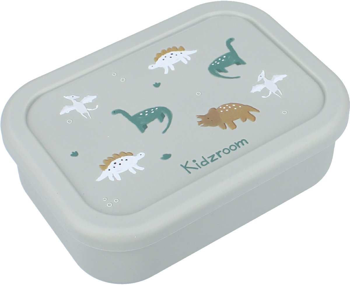 Kidzroom Small Talk Lunchbox - Groen - Dino's