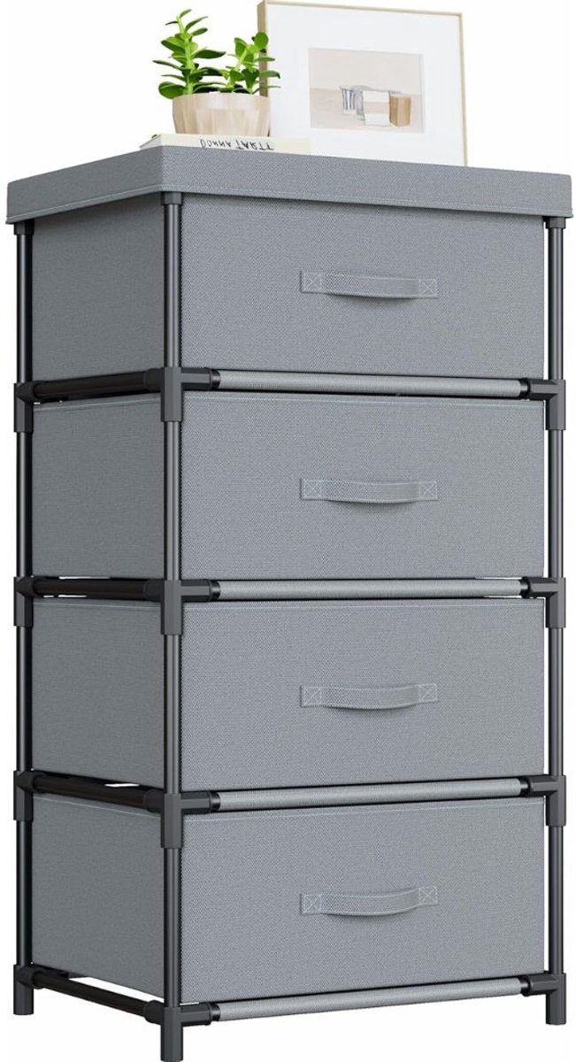 CRLYN® Dressoir Kasten - Ladekast - Buffetkast Industrieel - Hout - Grijs
