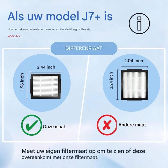Vervangende filteronderdelen - voor iRobot Roomba E, I, J-serie i1 i1+ i3 i3+ i4 i5 i5+i6 i6+ i7 i7+ i8 i8+ E5 E6 E7 J7 - Accessoires voor robotstofzuigers - 12 filters van Merkloos	 — afbeelding 4