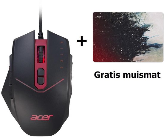 Acer Nitro gaming muis met Gratis Acer Nitro muismat