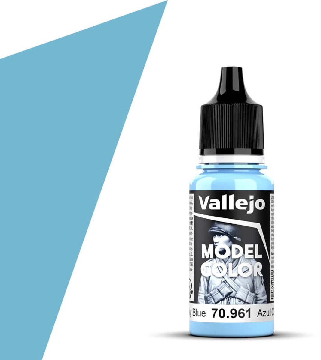 Vallejo Hobbyverf Acrylverf - 70961 Model Color Sky Blue - Acryl Verf flesje - 17 ml