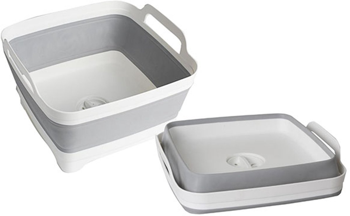 Goedkoopste Brunner Tanq Fold-away - opvouwbare wasbak wit/grijs