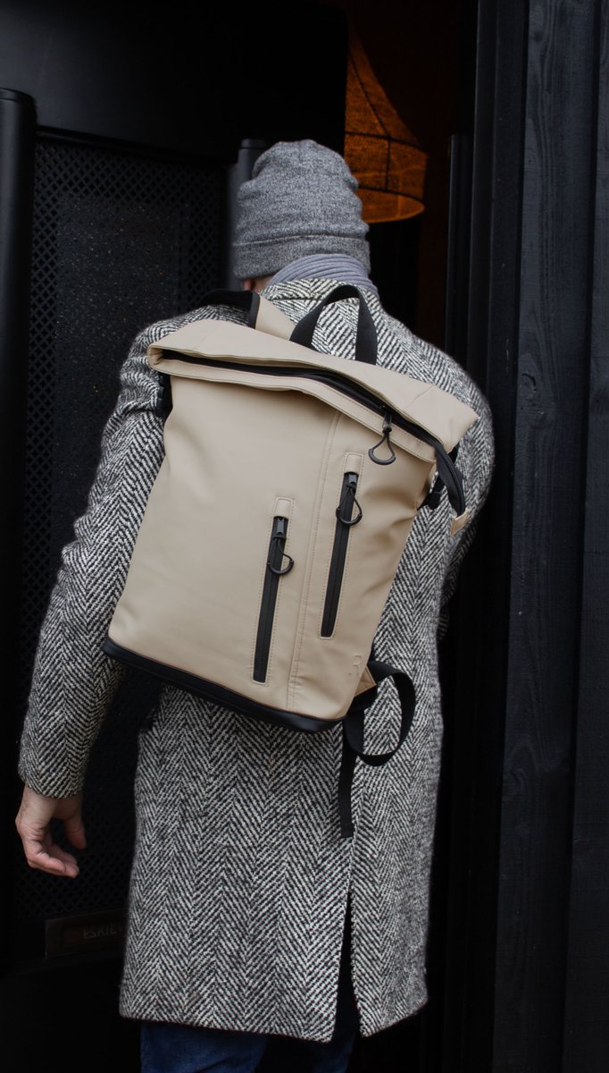 Fietsrugzak Off-White - Enkele Fietstas / Rugtas - 16,5 inch Laptop Rugtas - Rugtas & Fietstas in 1 van Willex — afbeelding 4