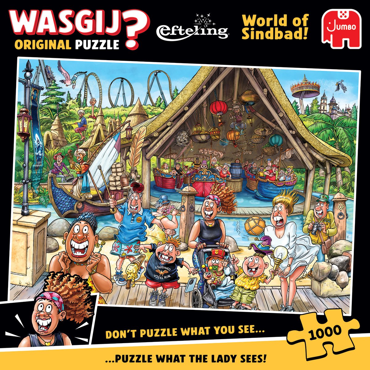 Wasgij Original Efteling - De Wereld van Sindbad! - 1000 stukjes puzzel - Legpuzzel — afbeelding 2