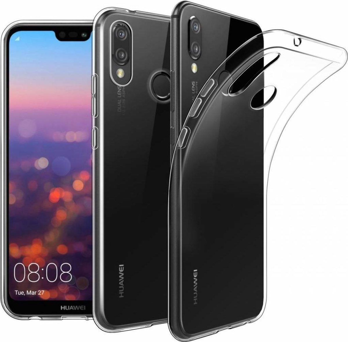 Huawei P20 Lite hoesje - ultra case - transparant