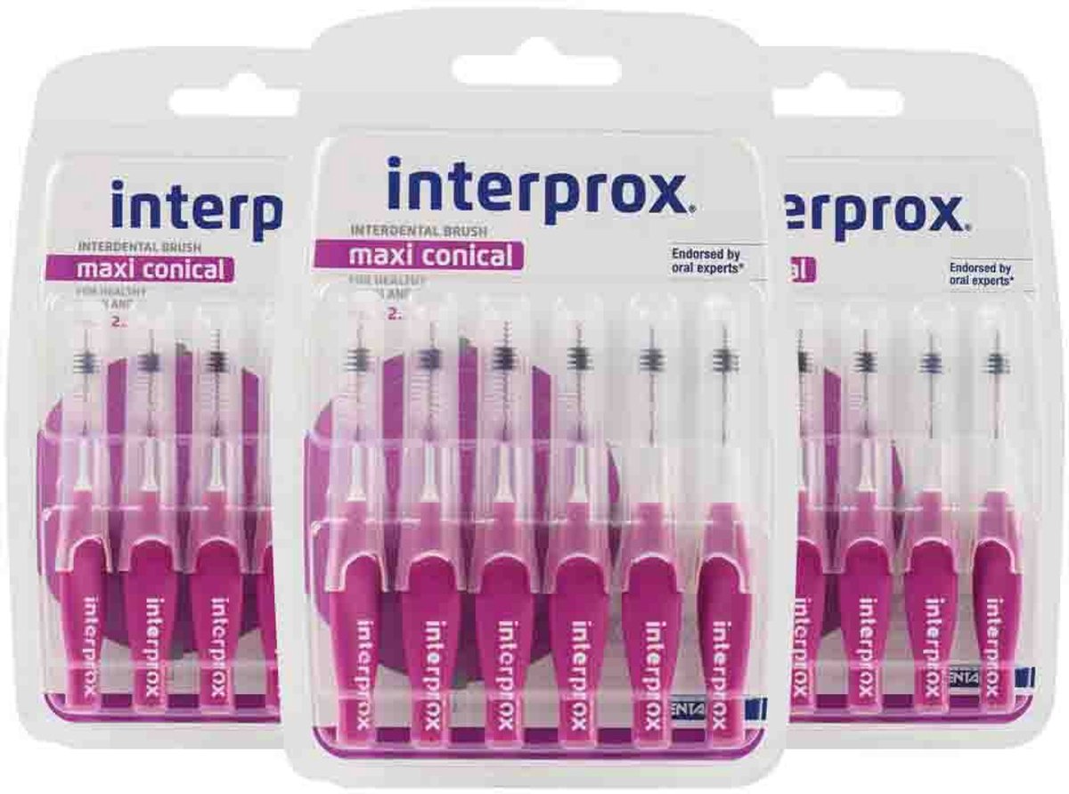 Interprox Ragers Maxi Conical Paars PHD 2.3 - 3 x 6 stuks - Voordeelverpakking