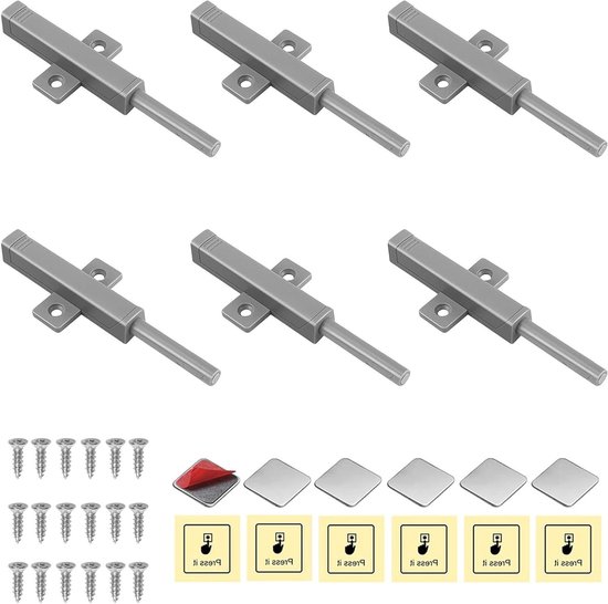 Drucktüröffner Push to Open Magnet Jiayi 2 Stück Heavy Duty Schrank