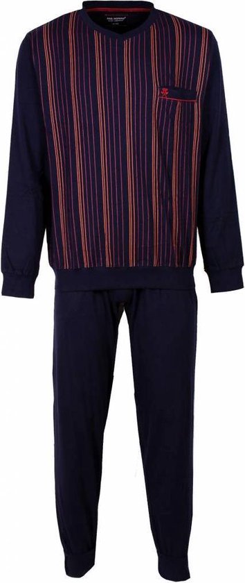 Paul Hopkins - Heren Pyjama - 100% katoen - Rood - Maat S