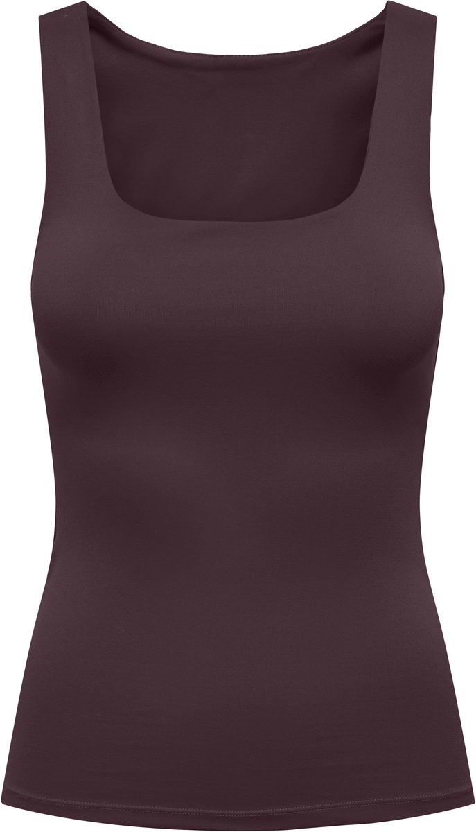 ONLY dames top 2-ways fit bordeaux rood