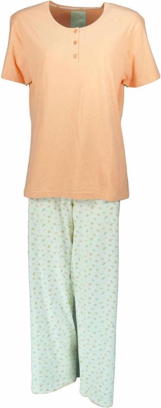 Tenderness Dames Pyjama - Katoen - Oranje - Maat XL