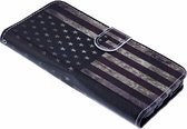 Amerikaanse Vlag Book Case TPU Hoesje Samsung Galaxy S8