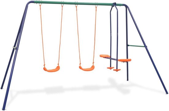 VDXL Schommelset met 4 zitjes oranje