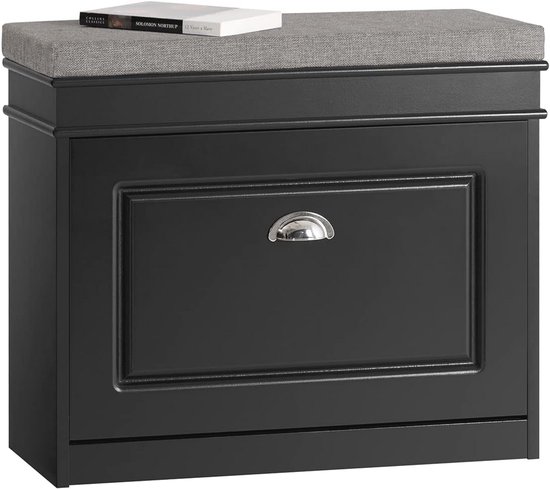 GLDWEY Schoenenkasten Hal Slank, Schoenenrekken Opbergkast Hal, Zelfmontage, Ruimtebesparend, Moderne Slanke Verborgen Schoenenkast Met Deuren, Vrijstaande Schoenenrek Opbergorganizer Met Flip Deur