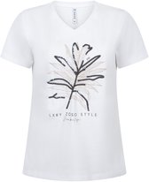 Zoso T-shirt Luna 252 0016 White Dames Maat - XL