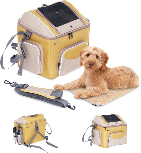 Panier vélo MaxxPet pour chien - Panier vélo pour chien - Guidon avant - 40 x 28 x 34 cm - Marron