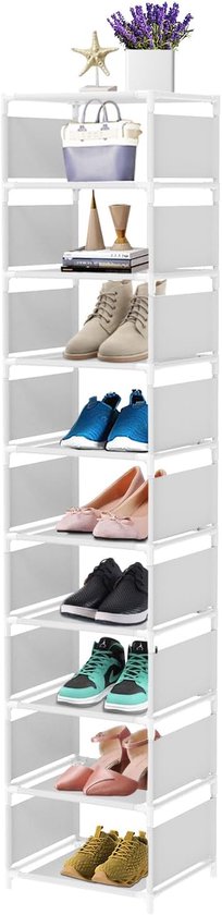 Spinder Design schoenenkast Billy 4 - Zwart -16 paar schoenen – vtwonen