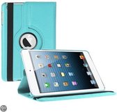 iPad Mini 3 Cover Cover Multi-stand Case 360 degrés tournant Housse de protection bleu clair
