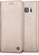 Ntech - Samsung Galaxy S8 Portemnnee Cover soft skin leather case met  pasjes Champagne Goud