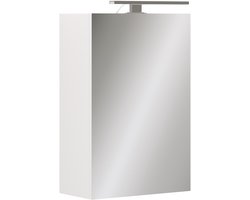 Vicco Lavio Badkamerspiegelkast – 40 x 60 cm met LED-verlichting Wit
