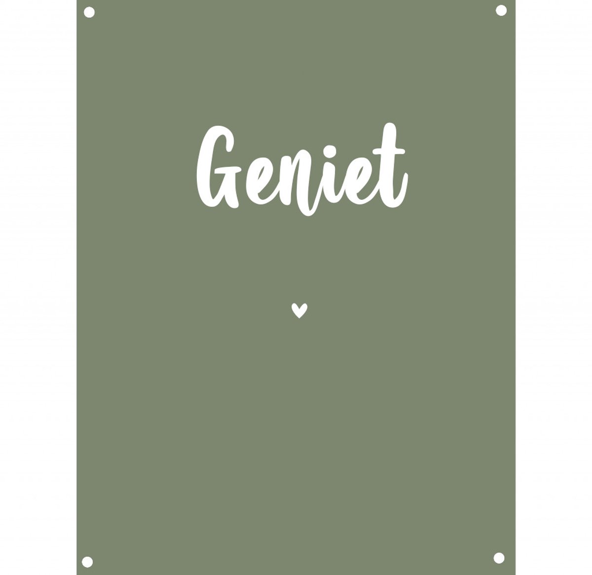Tuinposter geniet groen