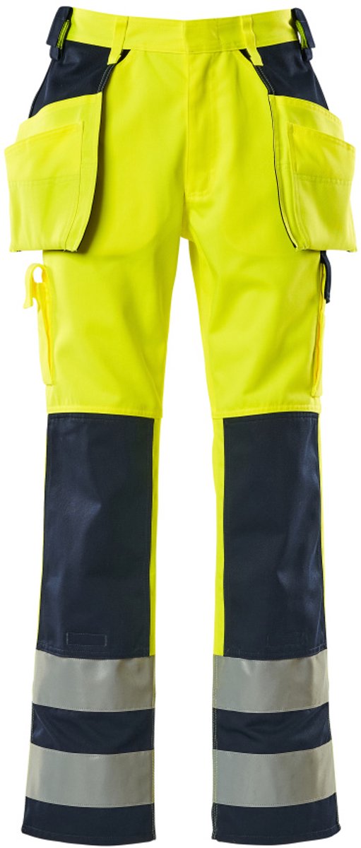 Mascot Safe Compete Broek met spijkerzakken 09131-470 - hi-vis geel/marine - C52 - 90