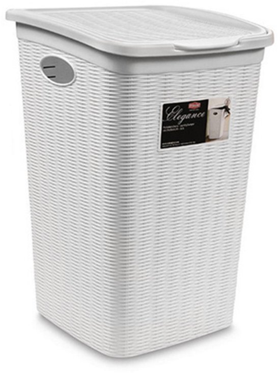 Panier à linge 50L - Blanc