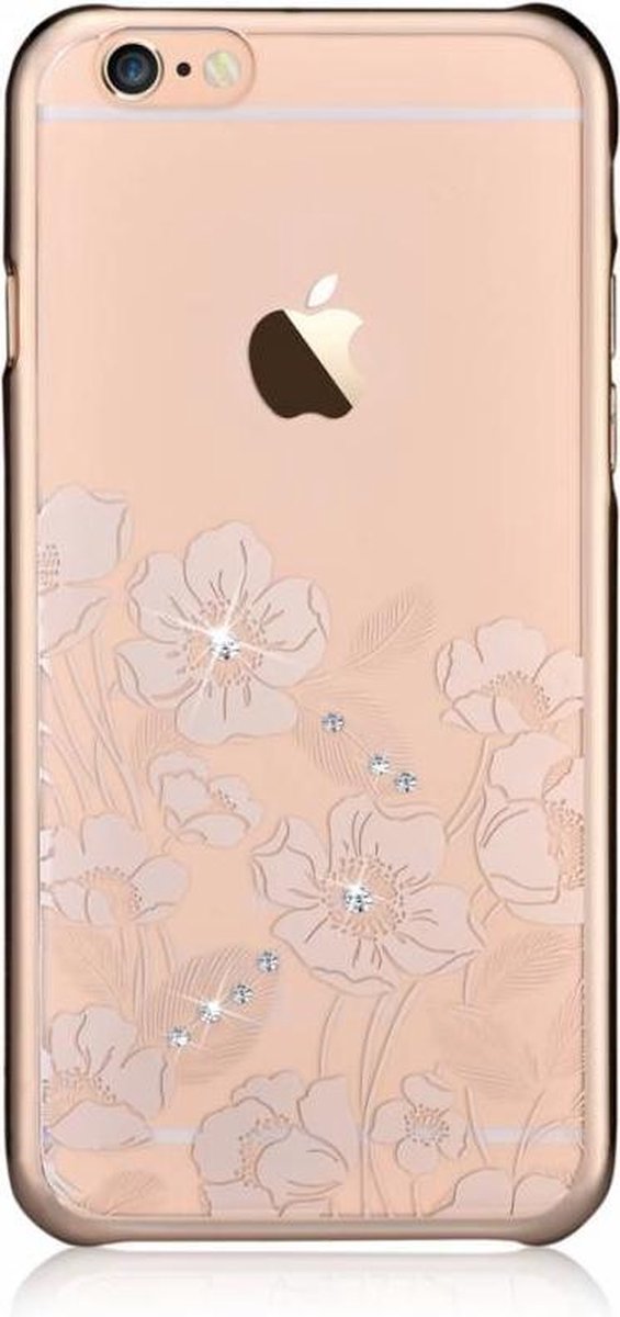 Devia Champagne Goud Crystal Rococo PC Transparant Back Cover Hoesje iPhone 6 / 6S