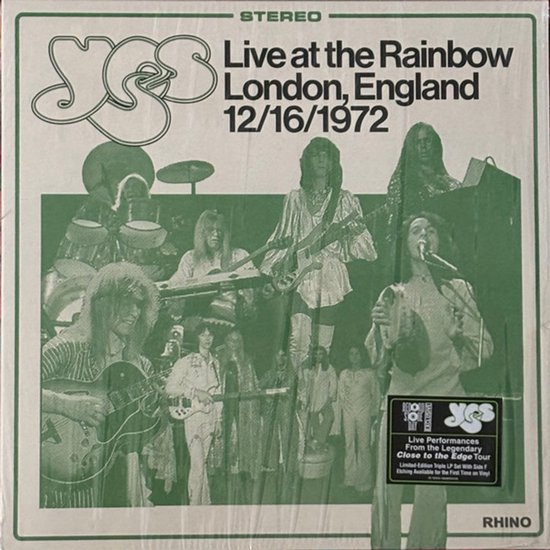 Yes - Live At The Rainbow, London, England 12-16-1972 (LP)
