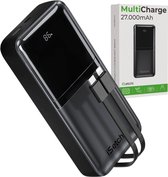 Bol.com iSetchi Universele Powerbank - 27000 mAh - Externe Batterij - Geïntegreerde Kabels - Noodpakket - Led Display - 225W Fas... aanbieding