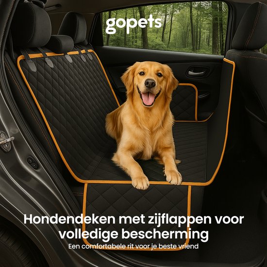 Hondendeken Voor De Achterbank - Waterdicht En Krasbestendig Met 8 Stevige Hardhouten Platen Geschikt Voor De Meeste Auto S Suv S En Vrachtwagens