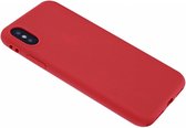 iPhone X / Xs Soft Premium TPU Back cover siliconen Hoesje Rood