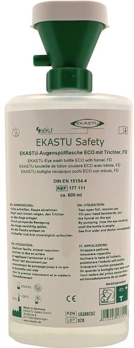 EKASTU Sekur 177111 EKASTU-oogspoelfles 1 stuk(s) — afbeelding 2