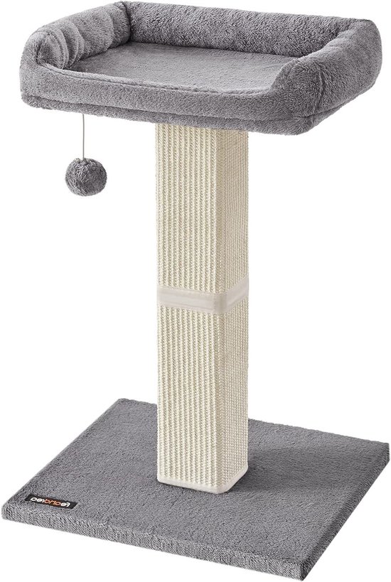 Montreal Deluxe Kattenmeubel met 3 Verdiepingen (Walnoot en Grijs