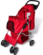 VDXL Wandelwagen voor hond rood