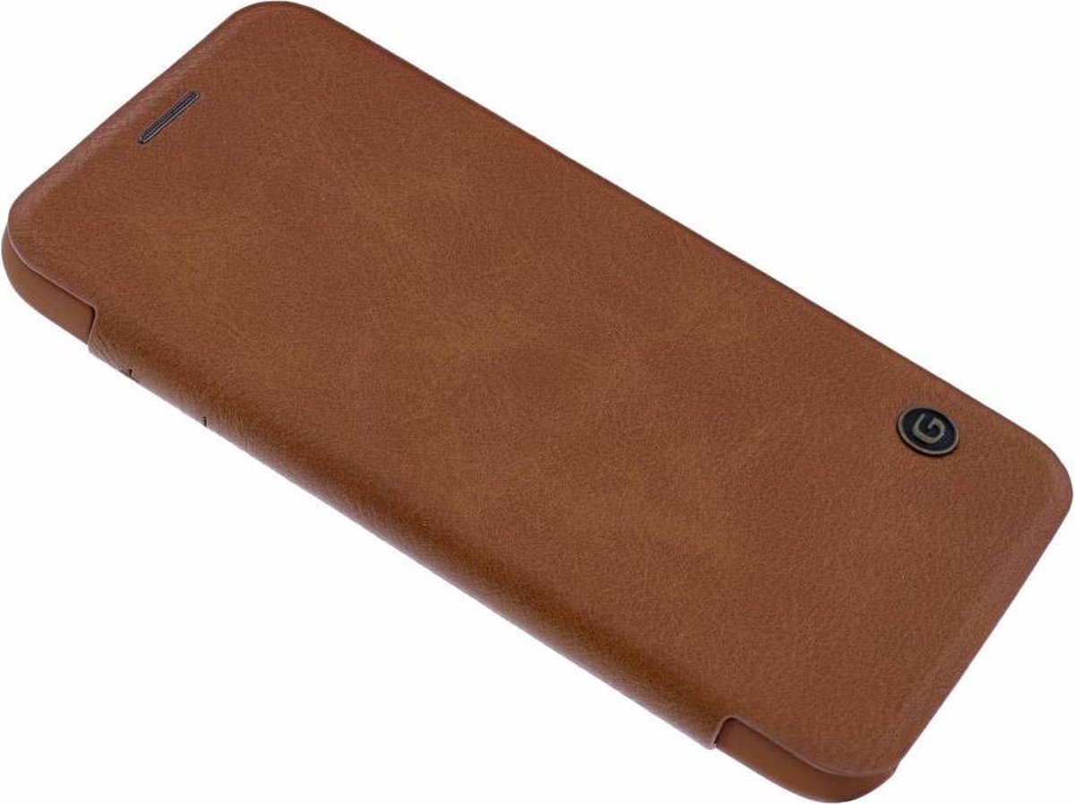 G - Case Bruin Kunstleer Flip Cover Hoesje Samsung Galaxy S7