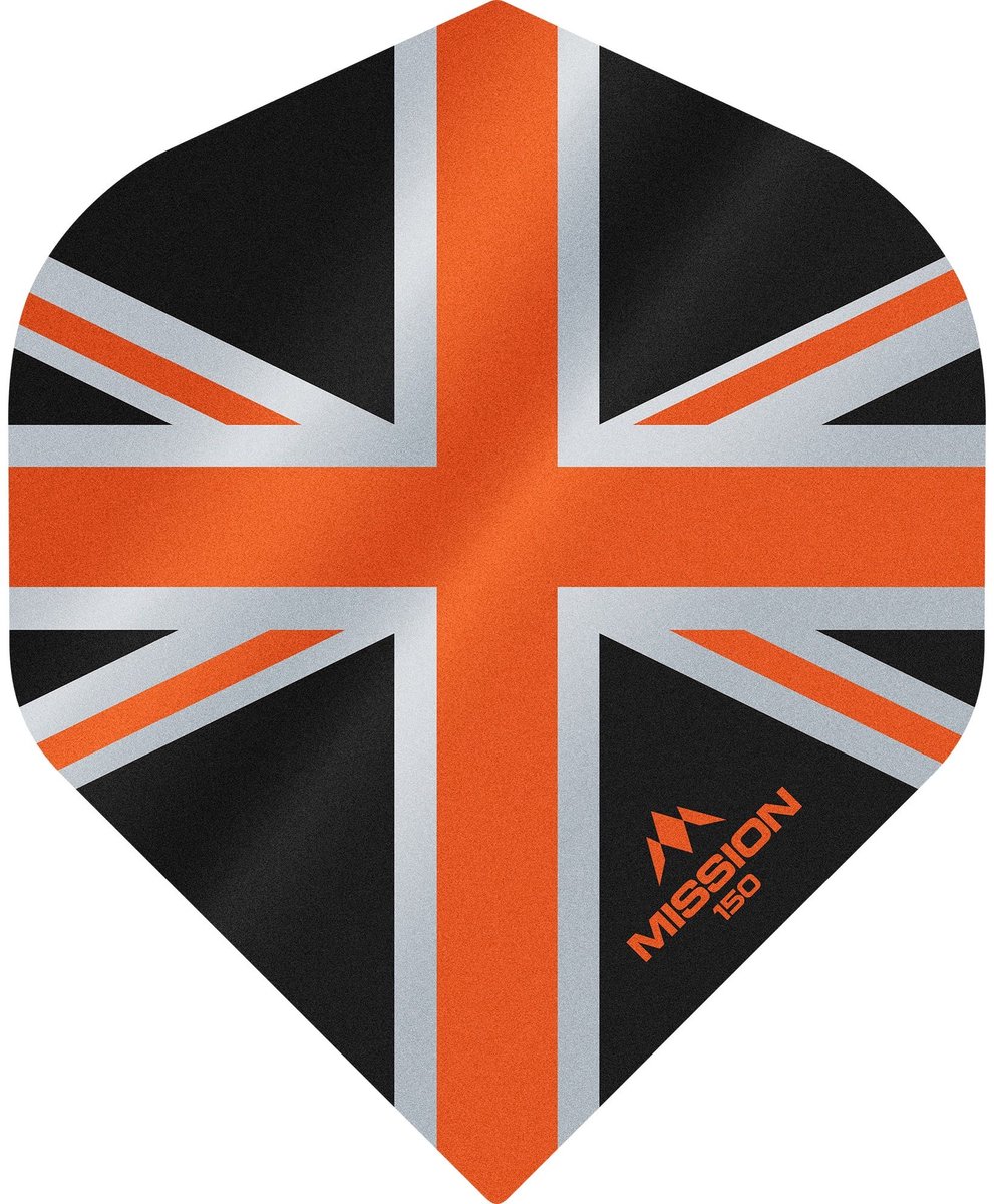 Mission Alliance 150 Black & Orange NO2 - Dart Flights
