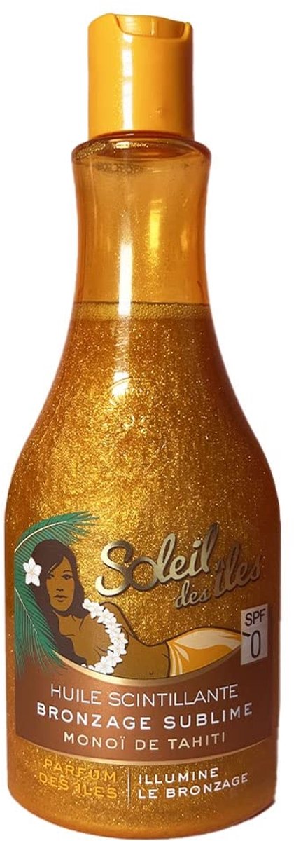 Soleil des Îles Droge Olie SPF 0 – Sparkling Bronze – 100% echte Monoï de Tahiti - Cocos – Sublime Bruinigingsolie – 150 ml
