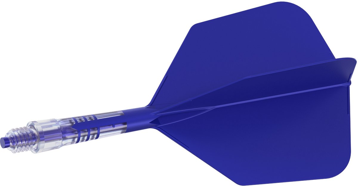 Cuesoul ROST T19 Integrated Dart Flights Big Wing Carbon Blue - Dart Flights