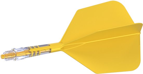 Cuesoul ROST T19 Integrated Dart Flights Big Wing Carbon Yellow - Dart Flights van Cuesoul — afbeelding 2